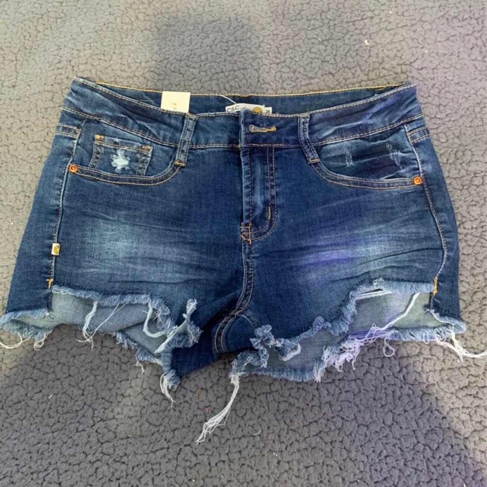 Blue jean shorts